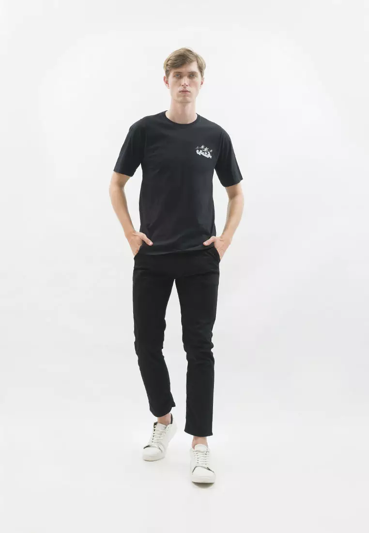 Kaos hitam t shirt polos houseofcuff motif Flying READY HINGGA 4XL