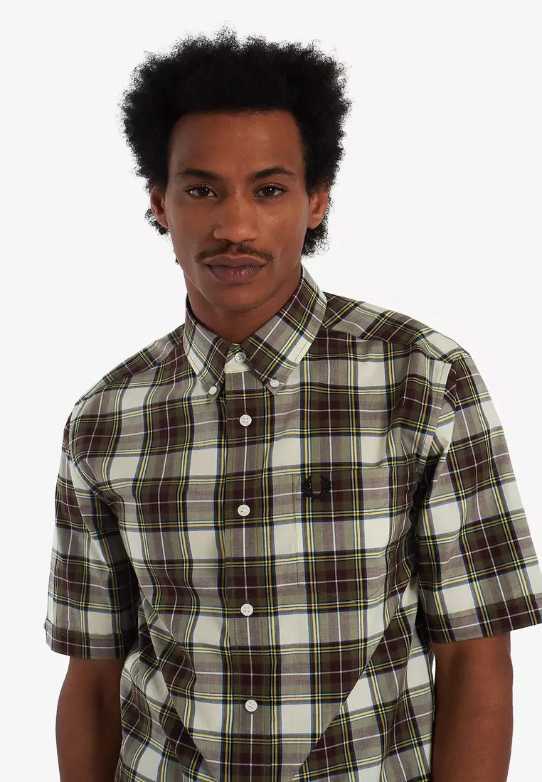Fred perry short sleeve on sale check shirt