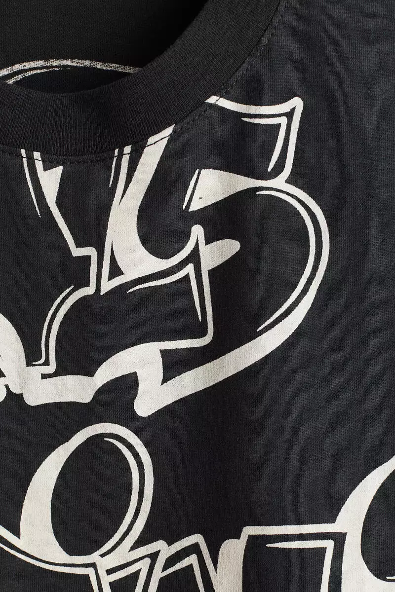 Printed cotton T-shirt