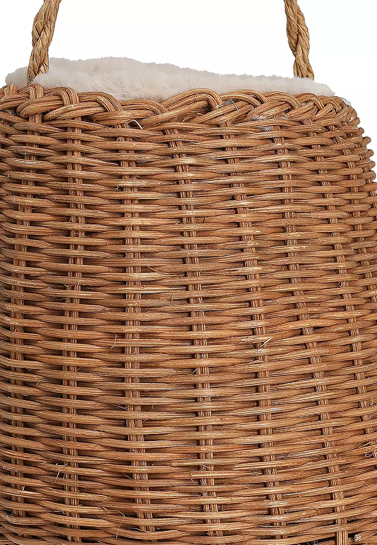 Rattan Bucket Bag