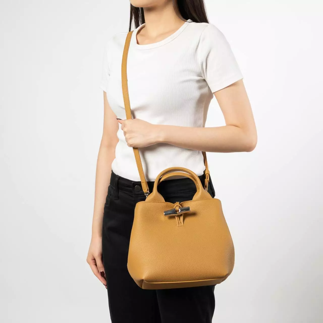 Le Roseau Small Handbag Leather Walnut
