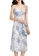 OUNIXUE multi Elegant V-Neck Floral Suspender Dress C62B4AA98DB5FCGS_1