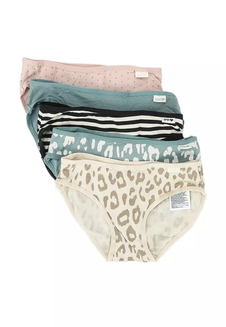 Buy GAP Printed Panties 5-Pack in Multi 2024 Online
