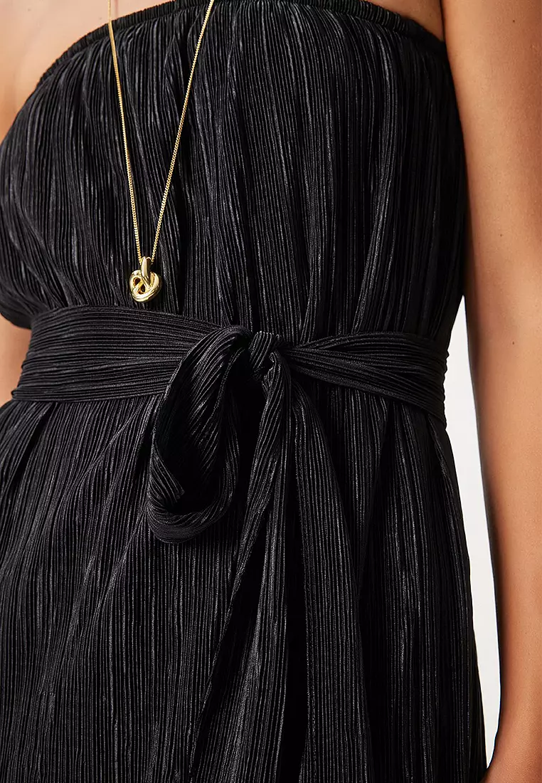 Pleated Maxi Dress