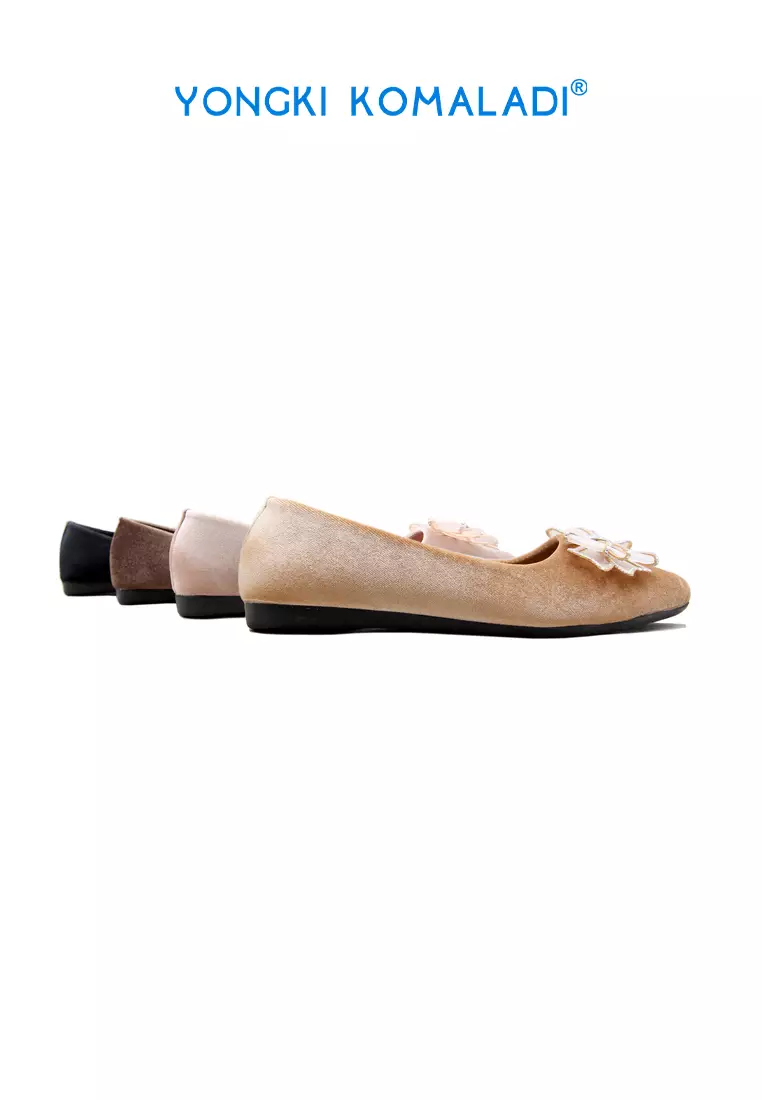[ ORIGINAL ] YONGKI KOMALADI FLATSHOES OL-W8139-23 PEACH