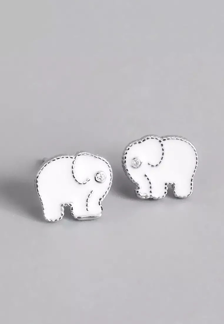 Cute online elephant earrings