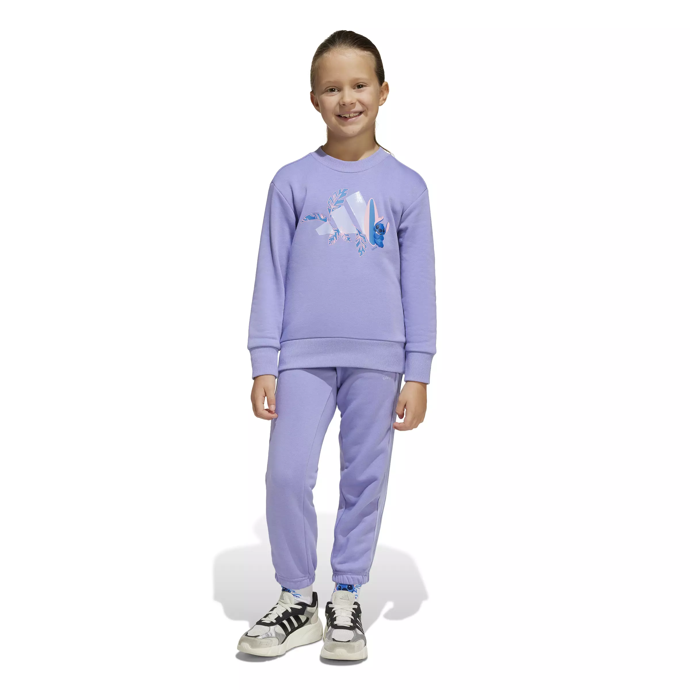 ADIDAS Disney Lilo & Stitch Jogger Set JD4561 - Set Anak (Ungu)
