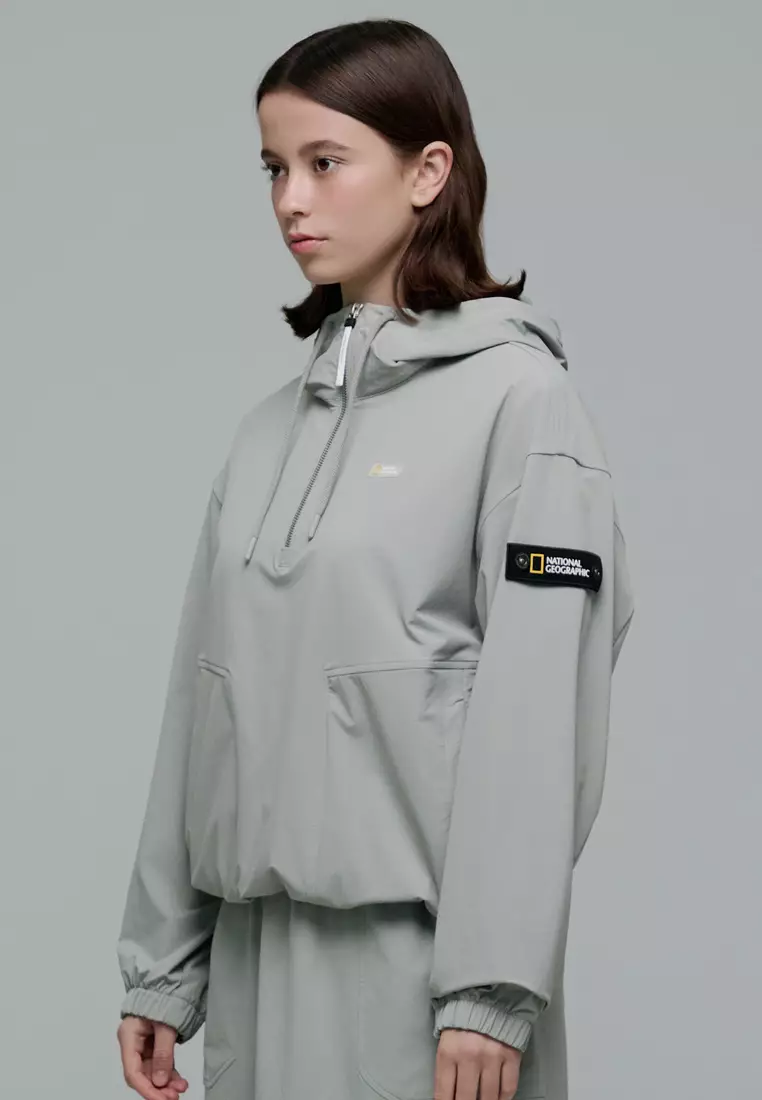 女裝ARCHELON梭織彈性連帽Anorak外套