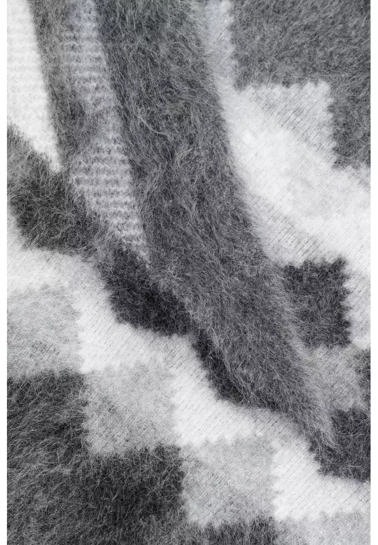 FAIR ISLE BRUSHED-CASHMERE SCARF