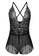 SMROCCO black Jemma Plus Size Nightie Sleepwear PL8021 (Black) F2749AA8F1BA4FGS_1