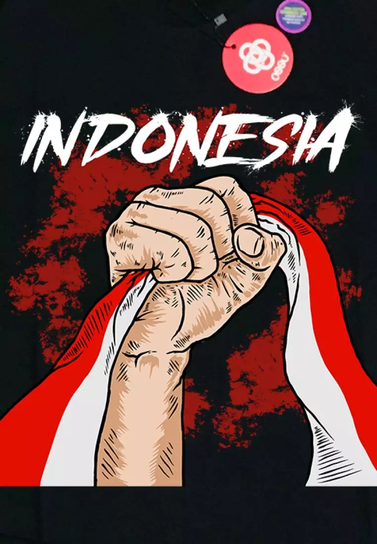 OSSU Spirit Indonesia  Black Tshirt