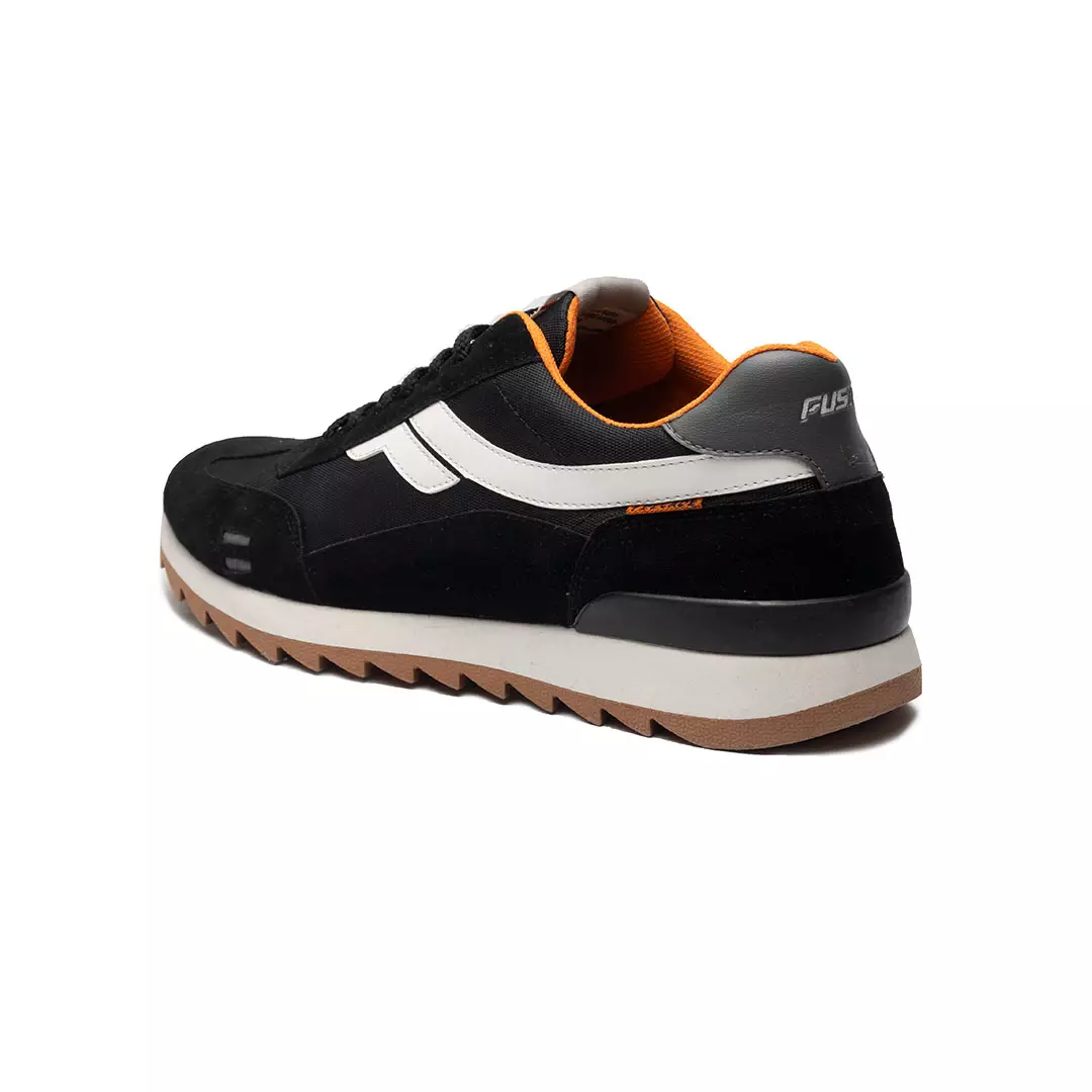 Footstep Footwear Sepatu pria Sneakers Fusion 1 Decade Black Original Shoes