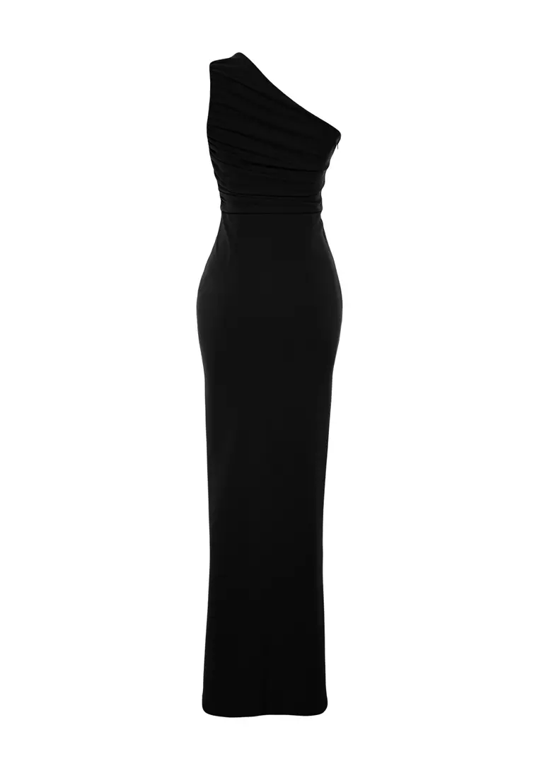 Bodycon Single Sleeve Long Evening Dress