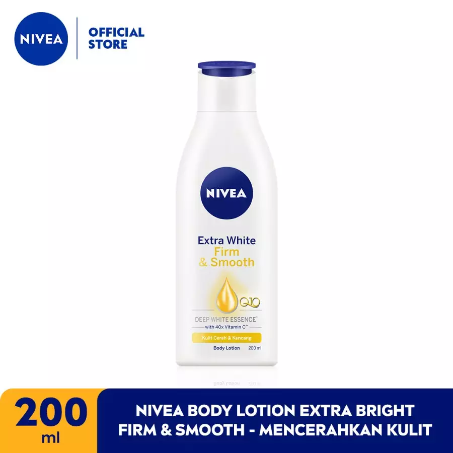 NIVEA Body Lotion Extra Bright Firm & Smooth 190ml - Mencerahkan Kulit