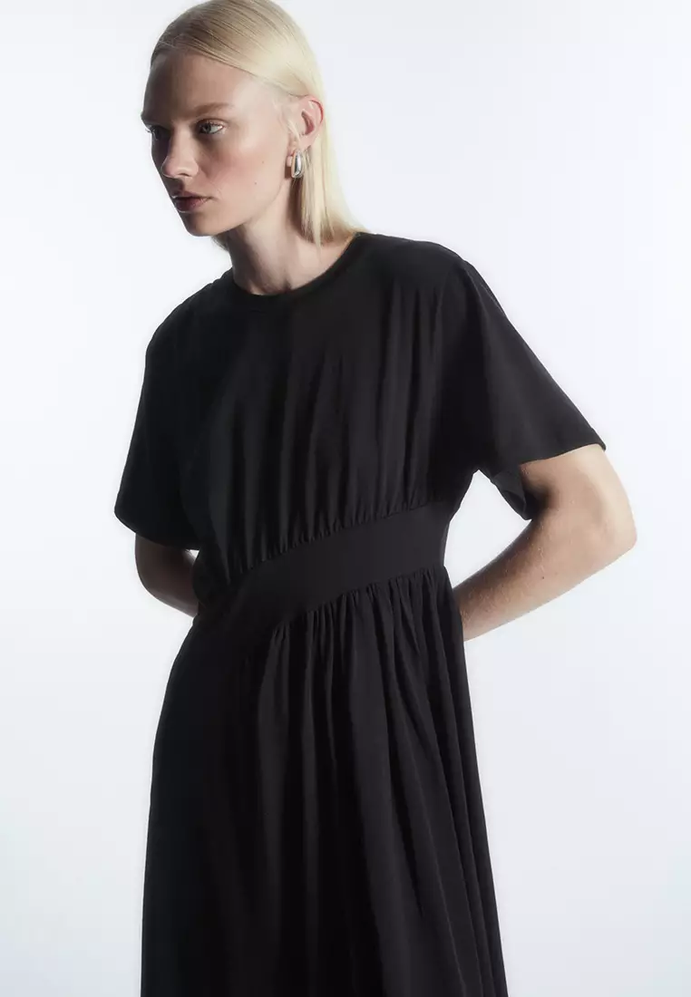 COS + GATHERED SHIRT DRESS