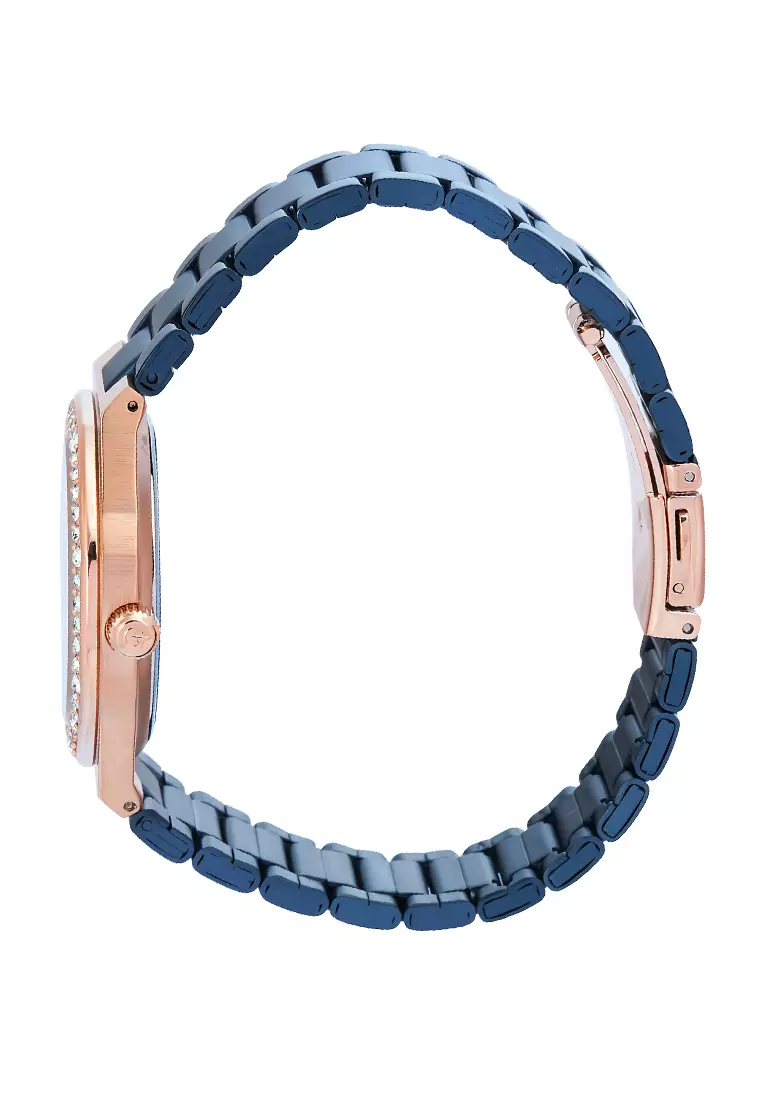 Alexandre Christie - Jam Tangan Analog Wanita - Blue Dial - All Stainless Steel - 2B58BFBURBU