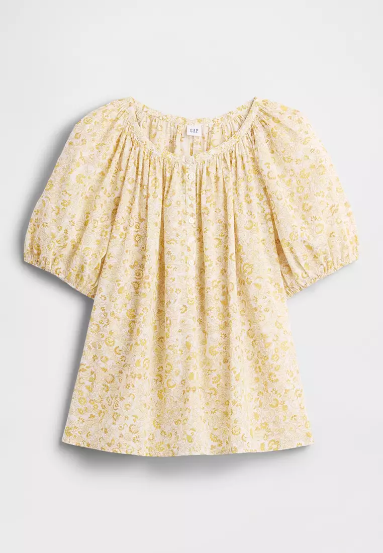 Puff Short Sleeves Blouse