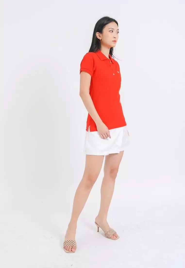 Zoey Polo Shirt Red