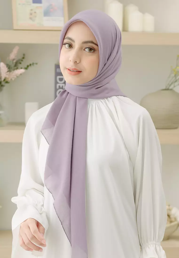 Theya Voal Square Purple Pastel