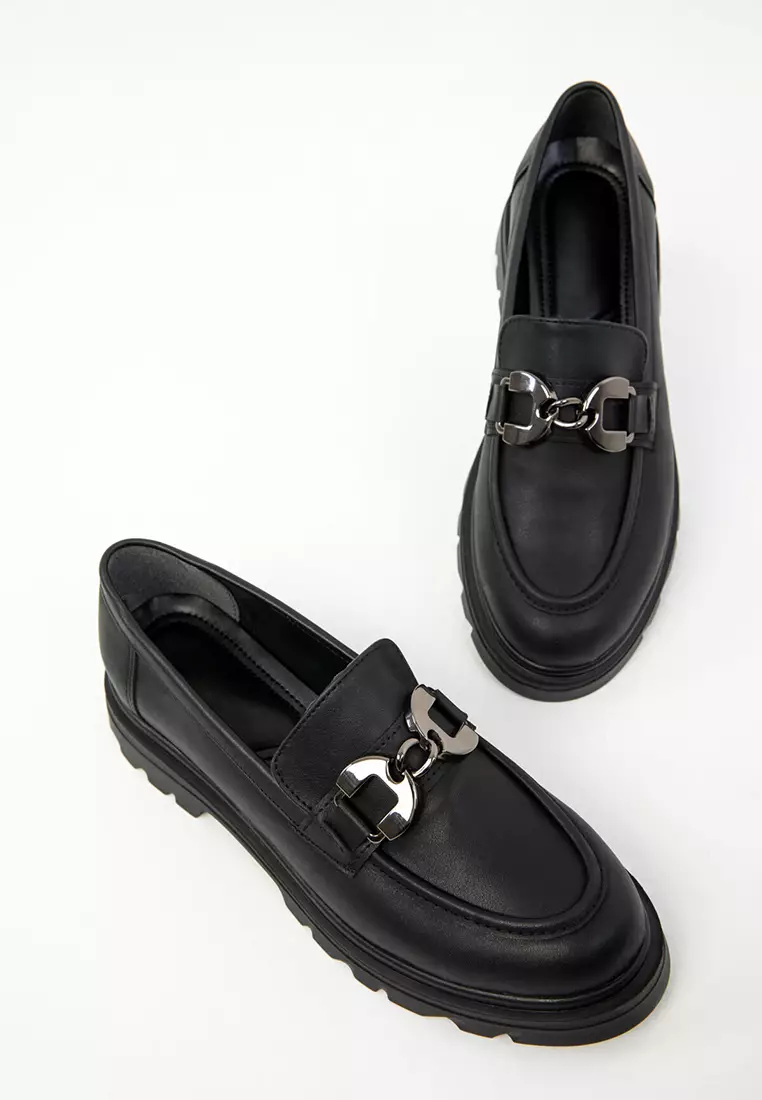 Black Women's Loafer Shoes 20208