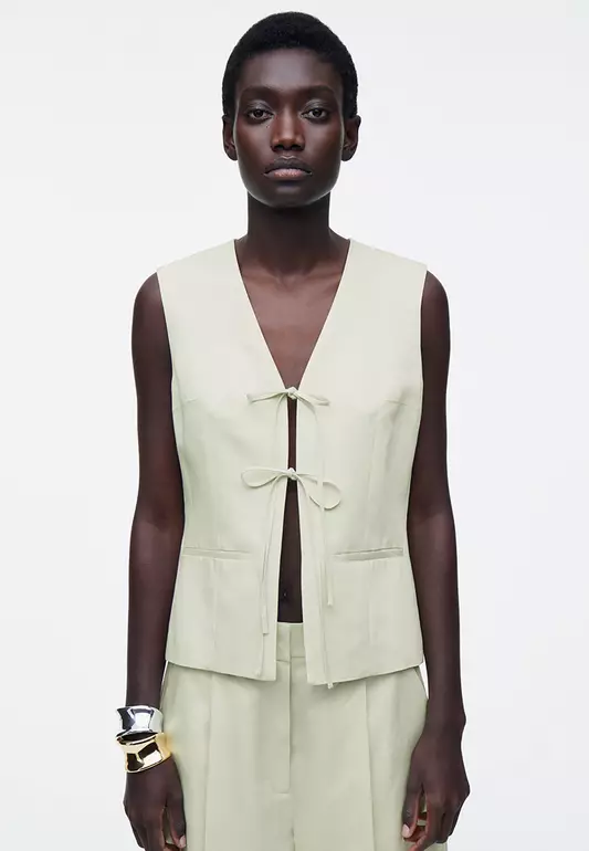 Tie-Front Waistcoat