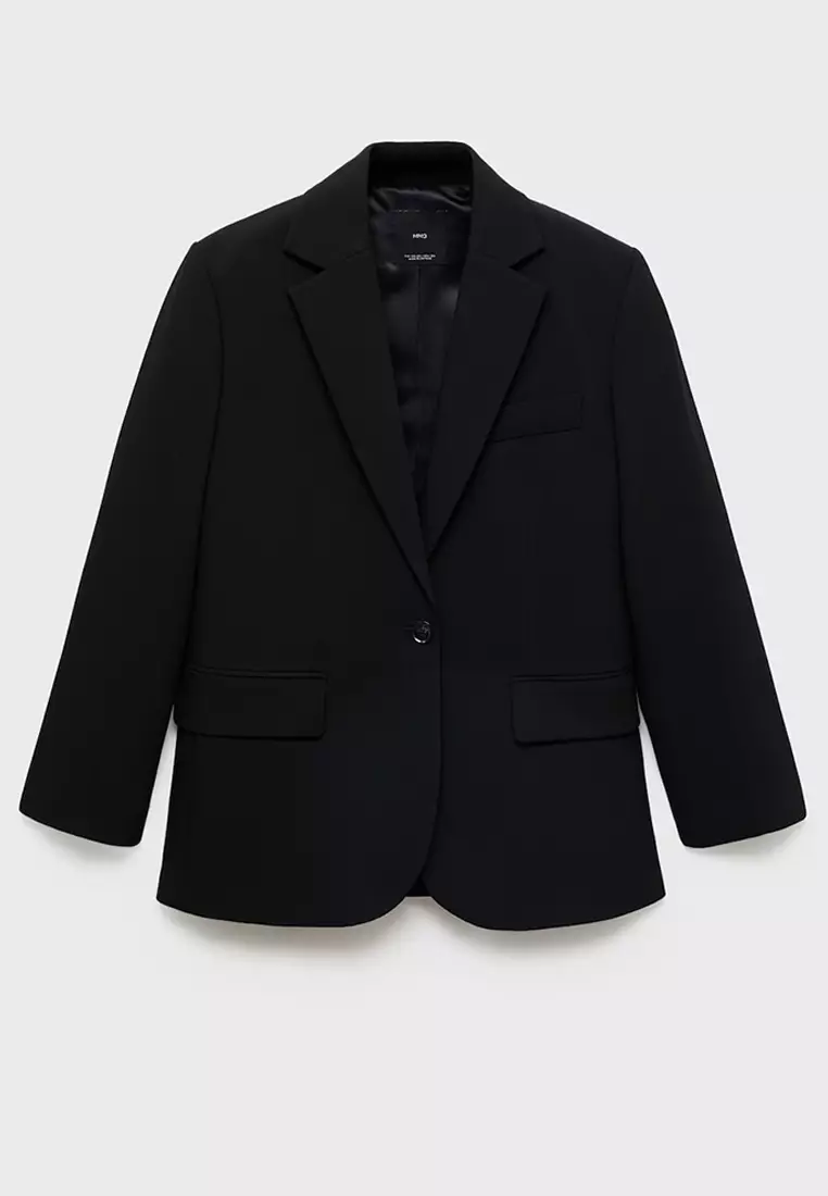 Straight Jacket With Flap Pockets