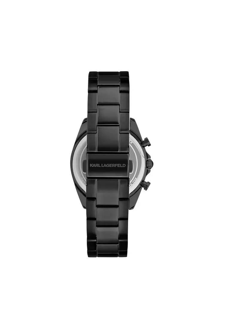 【2 Years Warranty】KARL LAGERFELD 38mm Women's Black Essential Quartz Watch R0553101501
