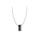 Glamorousky black Fashion Simple 316L Stainless Steel Ring Pendant with Black Cubic Zirconia and Necklace 6A3FDAC71B37E0GS_1