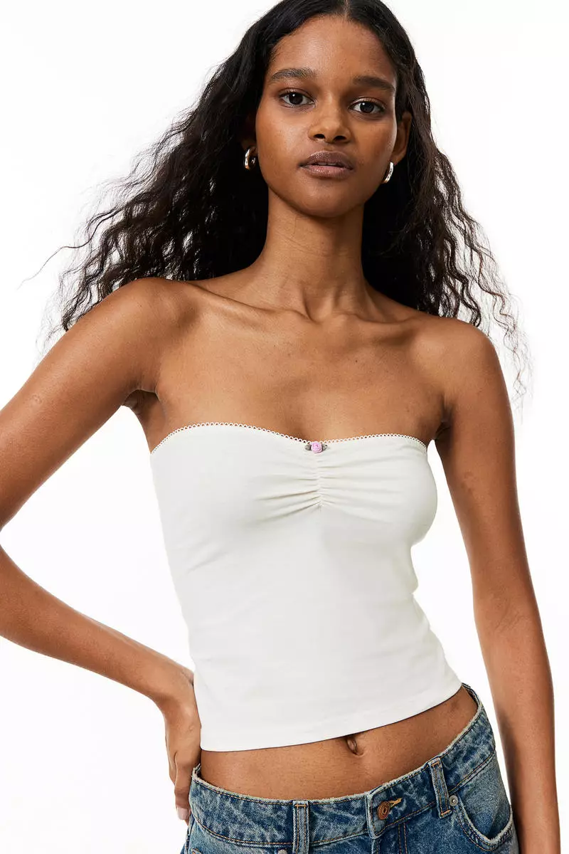 Strapless top h&m cheap
