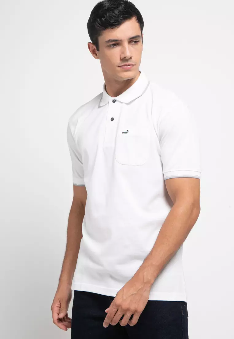 Crocodile Cole Ash Baju Kaos Kerah Pria Men Polo Relax fit