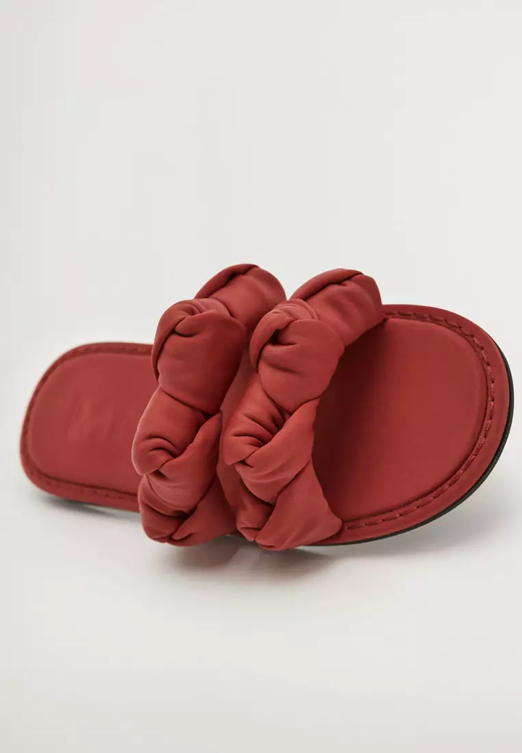 Mango store red sandals