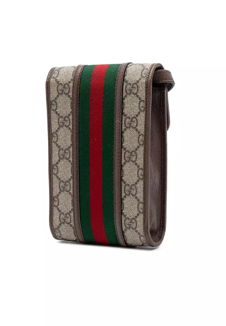Pre-Loved Gucci Mini Gg Supreme Web Ophidia Crossbody