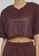 Les Girls Les Boys brown Single Jersey Deconstructed Cropped Tee B3DC5AA99B87B1GS_3