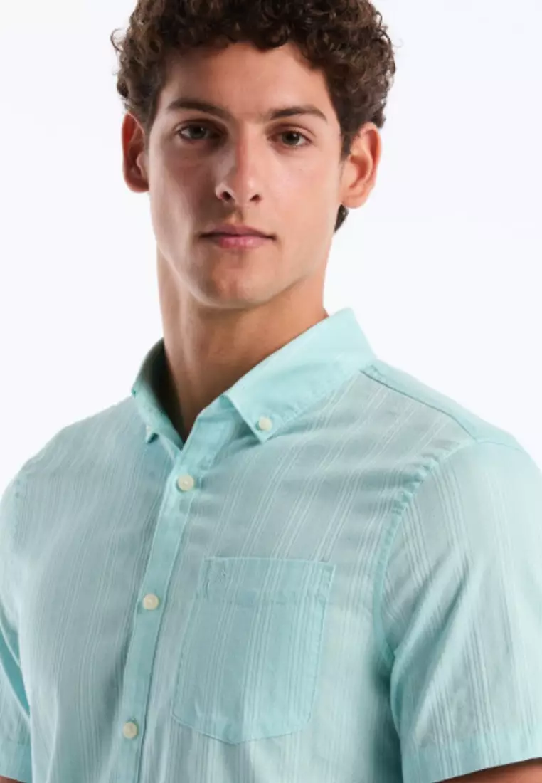 Buy Original Penguin Short Sleeve Dobby Tonal Stripe 2026 Online ...