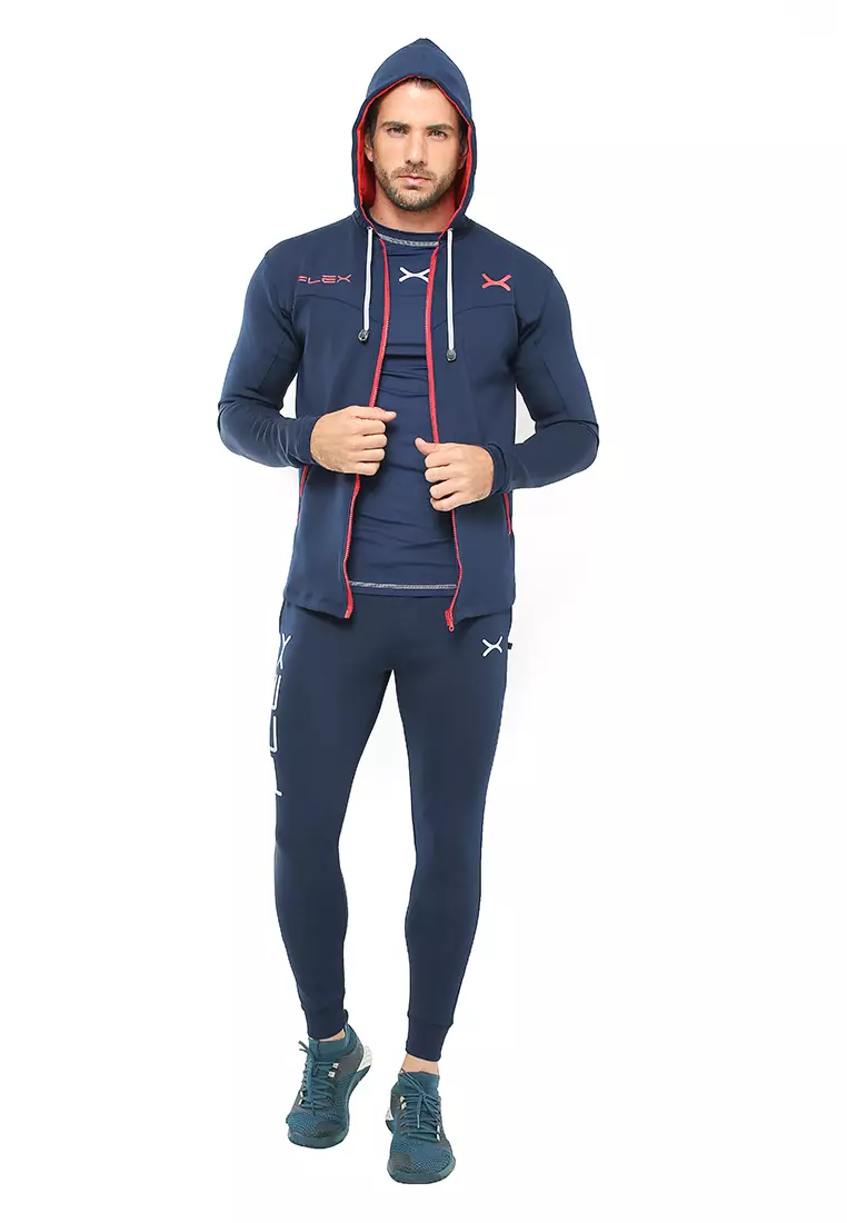 FLEXZONE Sport Hoodie Jacket Basepoint Series Navy