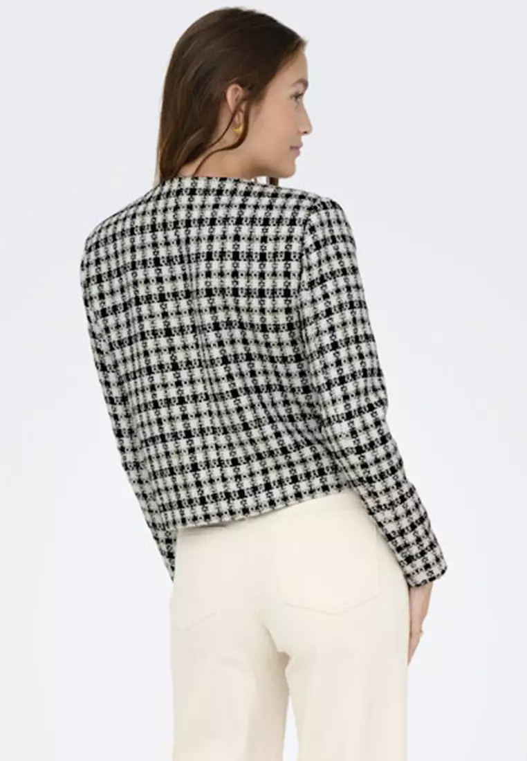 Long Sleeves Tweed Jacket