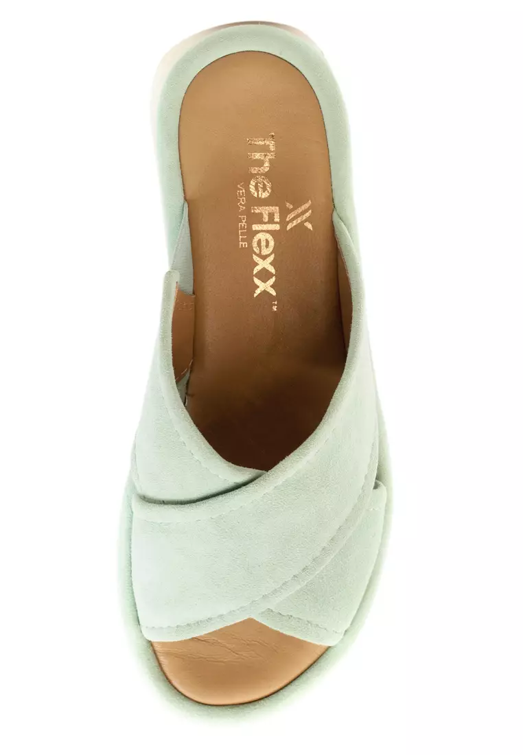 Buy Shu Talk THE FLEXX Suede Leather Casual Cross Strap Sandals