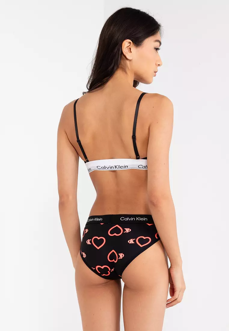 Buy Calvin Klein Modern Hearts Panties - Calvin Klein Underwear in Neon  Heart/Black 2024 Online