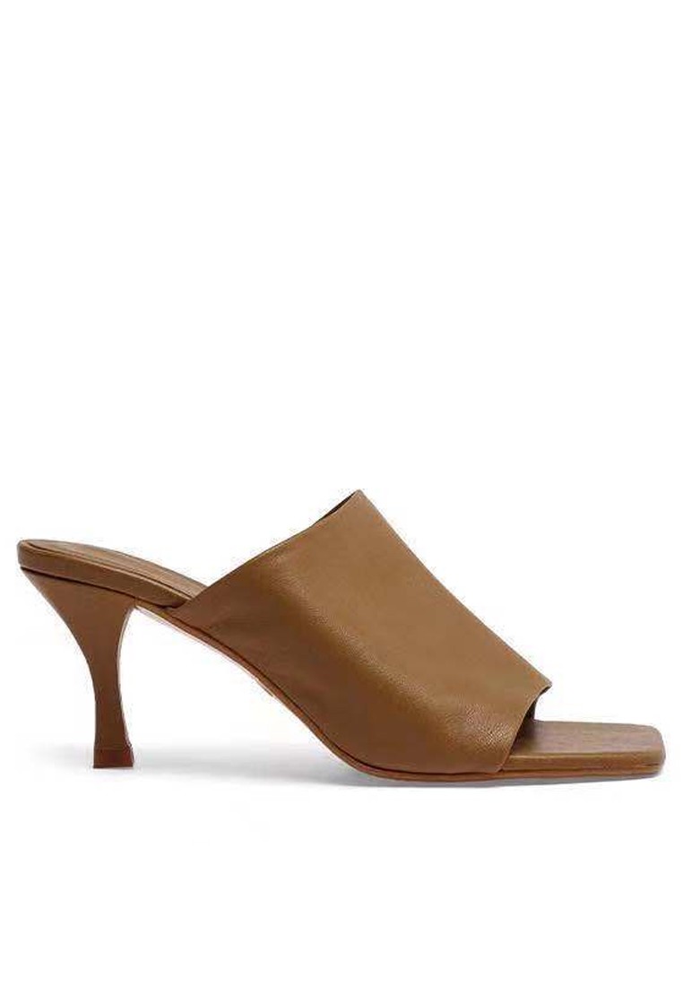 Lamb Leather High Heel Mules BSH0040111