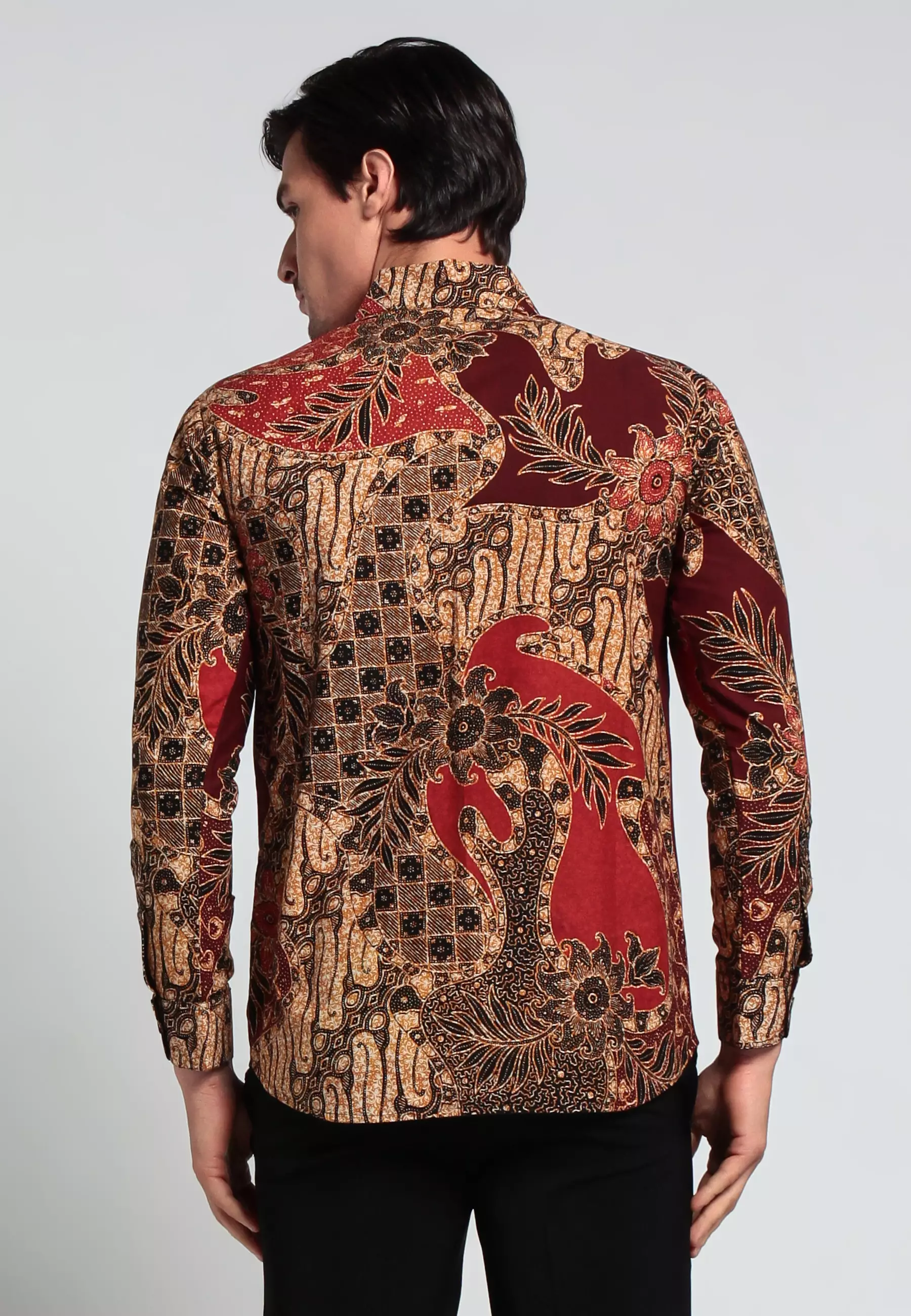 Kemeja Elang Berontok tanahan slimfit