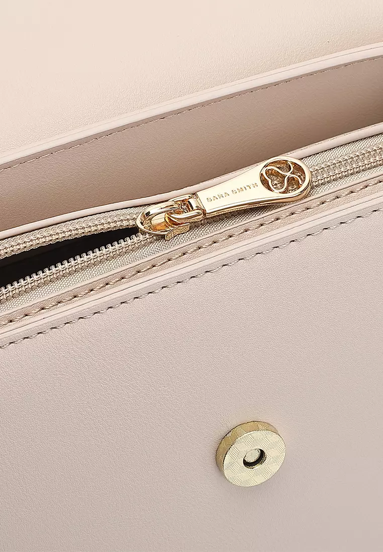 Women's Top Handle Bag / Sling Bag / Crossbody Bag (Tas Selempang / Tas Tangan) - Krem