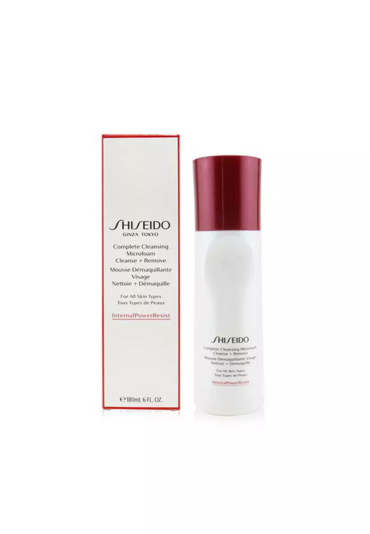 Shiseido - Internalpowerresist Complete Cleansing Microfoam Cleanse + Remove - For All Skin Types 180ml/6oz