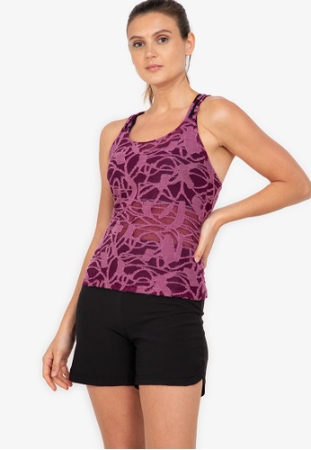 ZALORA ACTIVE purple Lightweight Back Detail Top AC41CAAAF8BB56GS_1