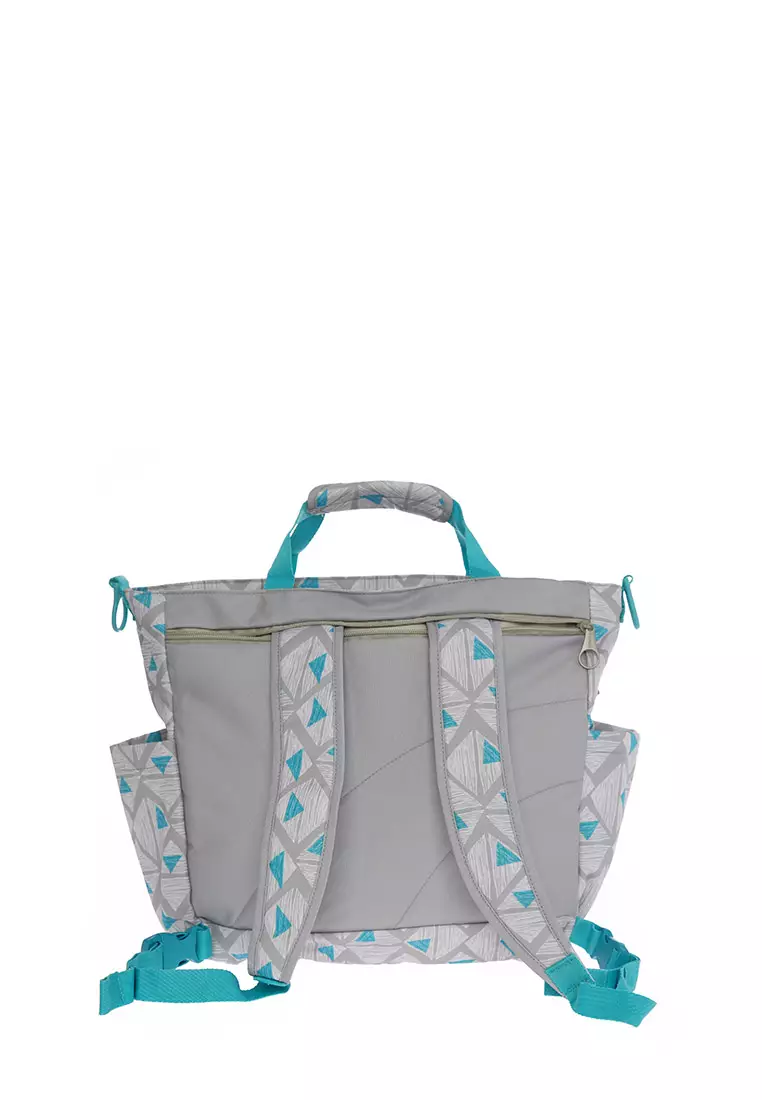 Okiedog Sumo Triangle Blue 3in1 diaper bag -  tas bayi