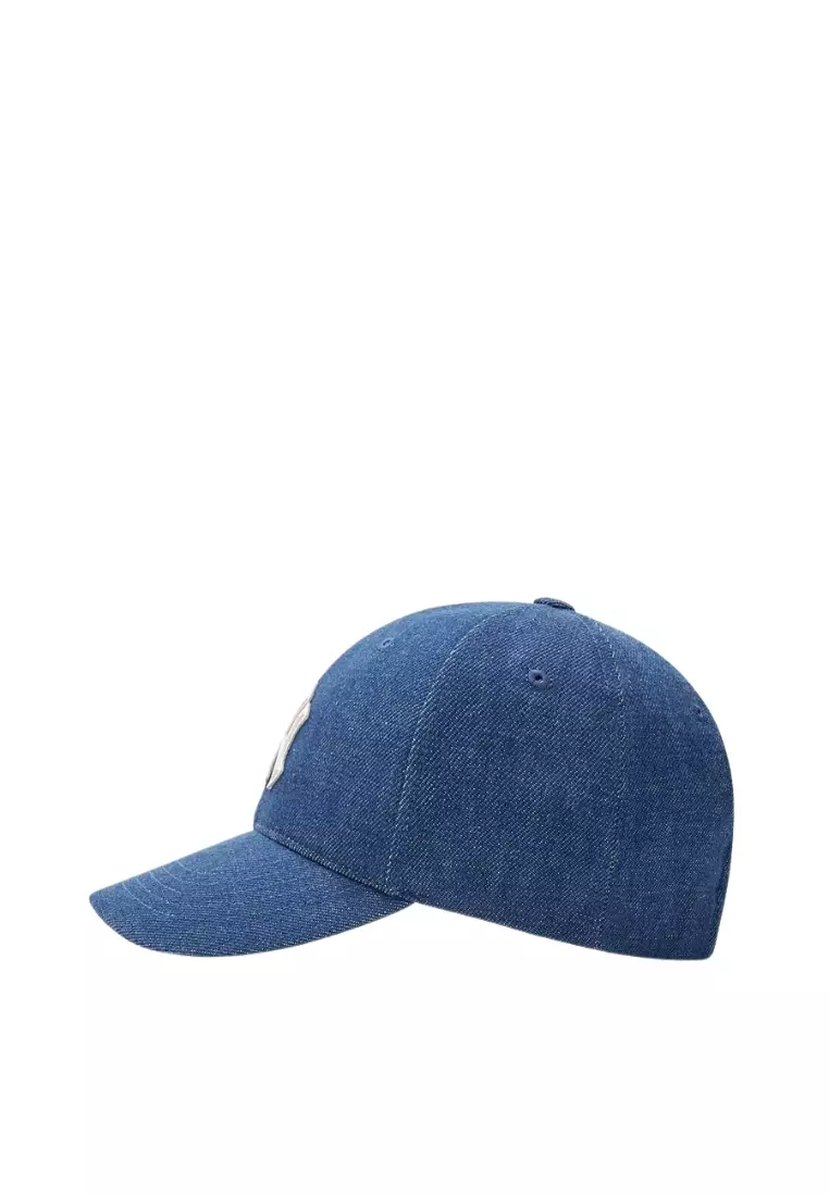 Jual MLB Korea Denim New Structured Ball Cap - NY Indigo