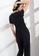 Origin by Zalora black Soft Rib Ruched Top made from Tencel DFA3DAACAAAA17GS_2