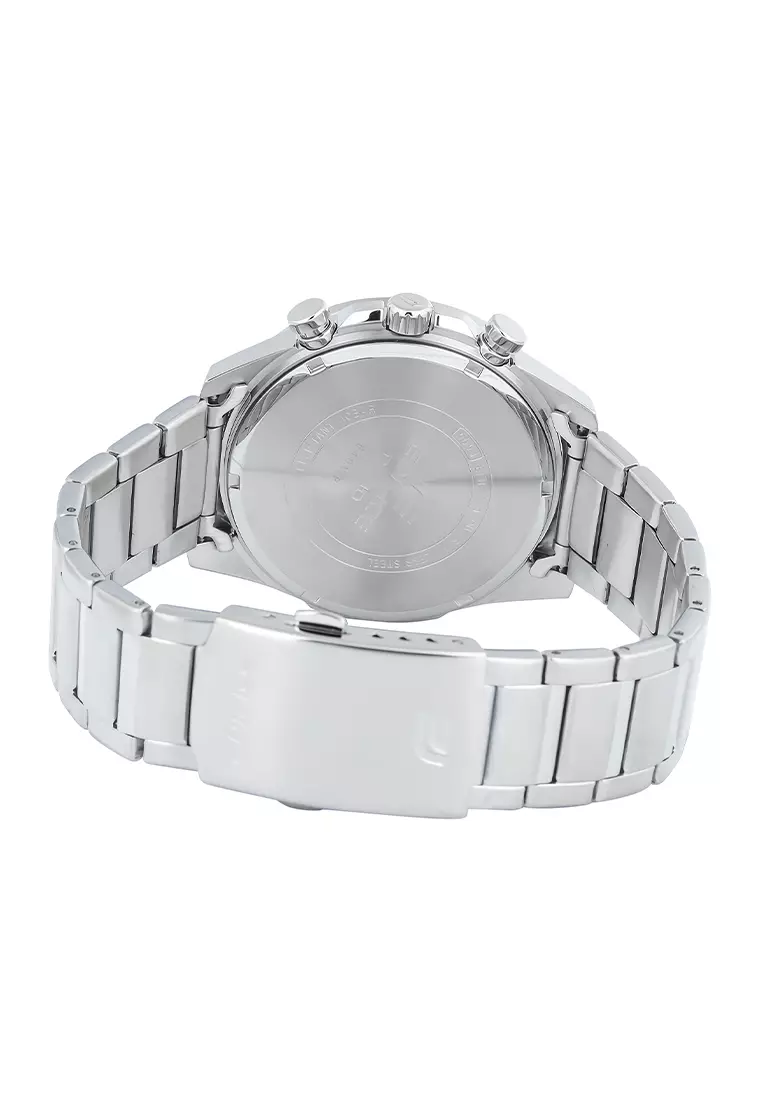 Casio Edifice Chronograph EFR-571MD-8AV Jam Tangan Analog Pria White Dial - Silver Stainless Steel