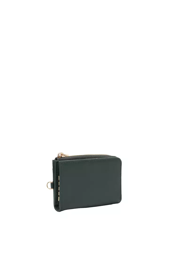 L-Zip Key Case - Forest Green