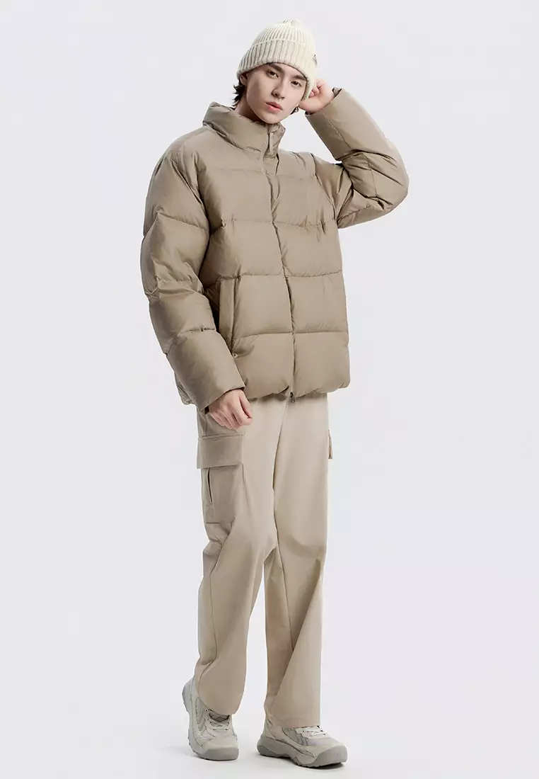 男女同款ARCHELON梭織彈性直腳長褲