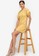ZALORA WORK yellow Puff Sleeve Dress F56A2AA5801478GS_4
